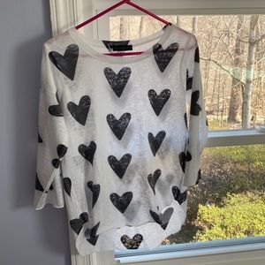 Nally & Millie Heart 🖤 Print Top